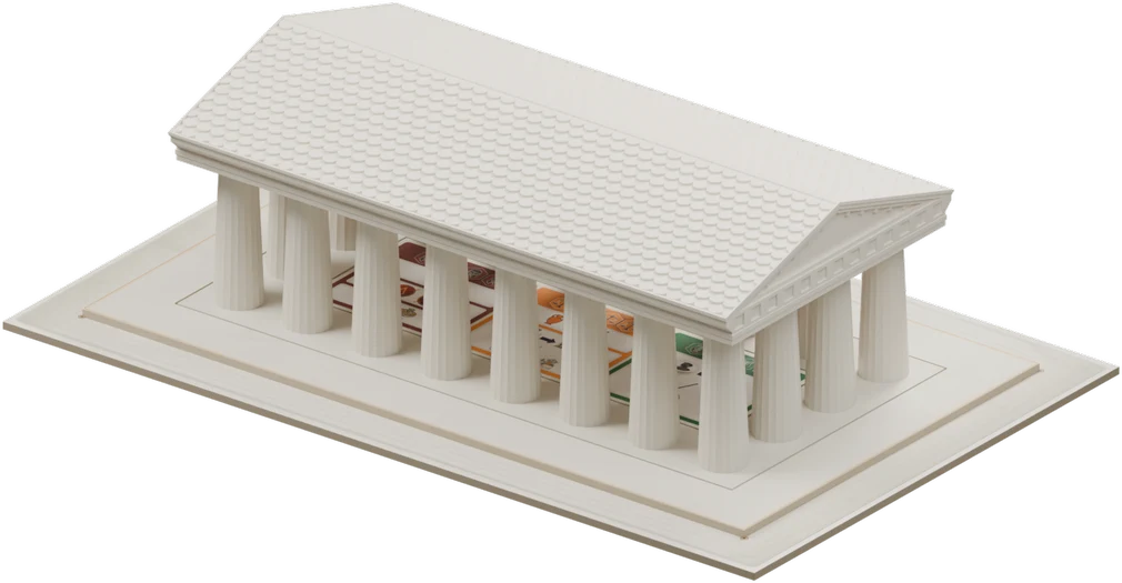 Parthenon columns and roofs